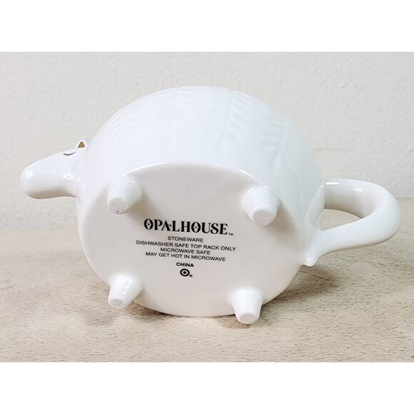 Opalhouse Unicorn Coffee Mug Teacup 12oz Stoneware Home Deco 7 1/2" White Gold - Picture 9 of 13